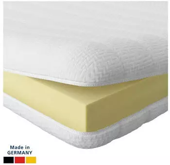 AM Qualit&auml;tsmatratzen Visco Topper Viscoschaum Memory Foam, Oeko-Tex&reg; Standard 100, waschbarer Bezug