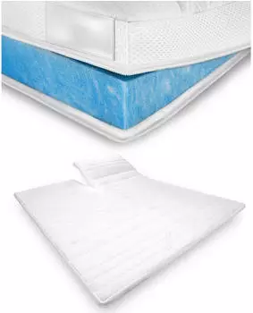 AM Qualit&auml;tsmatratzen Split Gel Topper Gelschaum, 6cm, RG50, Oeko-Tex&reg; Standard 100