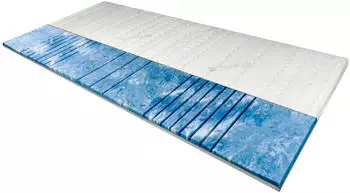 AM Qualit&auml;tsmatratzen Gelschaum Topper 7-Zonen Viskoelastisch 100x220cm 8cm Lyocell-Bezug RG50 (100x220)