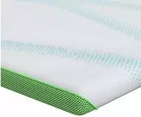vidaXL Matratzenauflage Wei&szlig; und Gr&uuml;n 140 x 200 cm Jacquard Stoff