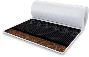 FDM Nero Kokos Matratzentopper 180x200cm HR-Schaum H3 6cm (NAKLADKA-NERO-KOKO-180-200)