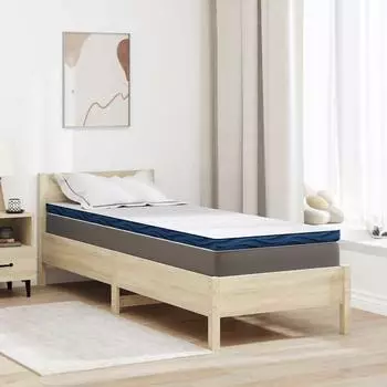 vidaXL Matratzenauflage Wei&szlig; 80x200cm Jacquard-Stoff (4106254)