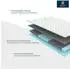Jekatex MULTIFLEX 3-Zonen Komfort-Topper Komfortschaum 160x200x8cm (63313825-0)