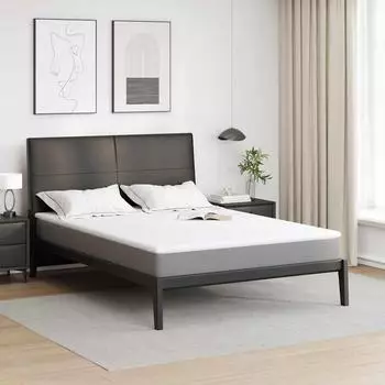vidaXL Matratzentopper 160x200cm Jacquard 100% Polyester wei&szlig; (4106217)