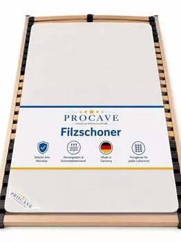 ProCaVe 9009 Filzschoner für Lattenrost, atmungsaktiv (9009)
