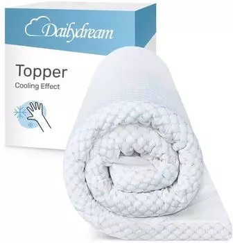 Dailydream Cool Touch Matratzen-Topper Memory Foam 140x200cm, 3,5cm, Modell S