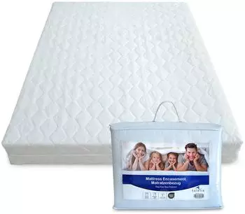 Tulena Matratzenbezug 60x120cm, 8cm, gesteppt, mit Reißverschluss, Öko-Tex