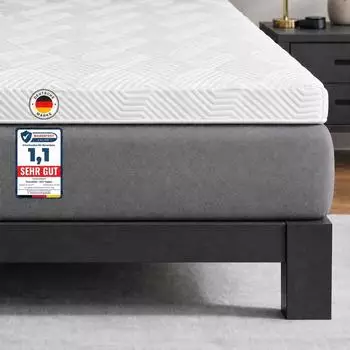 Komfortec 5-Zonen Gel-Matratzentopper 140x200cm H3/H4, 7cm (kmf-topper-gell-5zone-140x200+7)