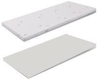 MiaSuite Topper aus Memory Foam 80x200 - 5 cm hoch, abziehbar, Gewebe Aloe Vera