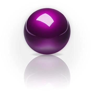 Perixx PERIPRO-303 Gl&auml;nzender 34mm Trackball Glossy Purple