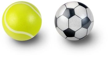 Perixx PERIPRO-303X2F Sport Trackball Lustiges Neuheitsdesign Football + Tennisball