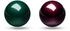 Perixx PERIPRO-303 2 Glossy 34mm Trackballs Set