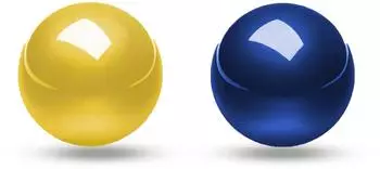 Perixx PERIPRO-303 2 Glossy 34mm Trackballs Set Glossy Blue + Glossy Gold