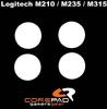 Corepad Skatez PRO 66 Ersatz Mausfüße kompatibel mit Logitech M210 / M235 /...