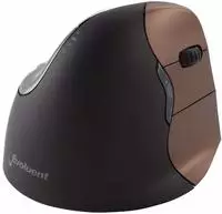 Evoluent VerticalMouse4 VM4SW Small Ergonomische Maus Funk Optisch Braun 6 Tasten
