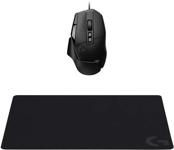 Logitech G502 X (schwarz) Bundle mit Mauspad G240