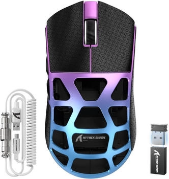 ATTACK SHARK R3PRO Purple + Griptape