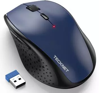 TeckNet Classic 2.4G Wireless Mouse Blue
