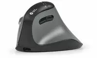 FastForward - vertical mouse - 2.4 GHz USB-C Bluetooth 5.1 - dark grey black -