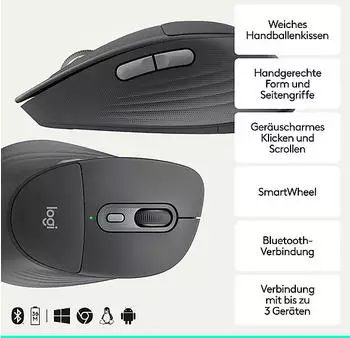 Logitech Signature Comfort Plus M850 L Graphite