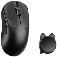 WLMOUSE HUAN Gaming Maus, Omron Optical Switches - schwarz (HUAN-BLACK-O)