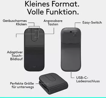 Logitech Mobi Fold Graphite