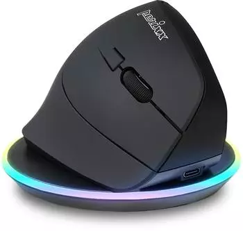 Perixx PERIMICE-715 RX kabellose vertikale Maus, wiederaufladbar, Rechtshänder (PERIMICE-715 RX)