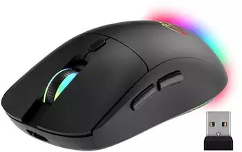 Media-Tech MT1124 Kabellose Maus 2-in-1 Bluetooth 5.0/RF, lautlos, wiederaufladbar (MT1124)