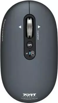 Port Designs PURE Bluetooth-Maus, wiederaufladbar, beidhändig, anthrazit (910501)