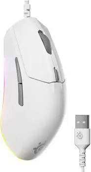 SteelSeries Rival 3 Gen 2 Gaming-Maus 8500DPI RGB weiß (62703)