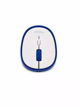 Nilox Kabellose Maus Dual Mode Bluetooth 5.2 & 2.4GHz, hellblau, ergonomisch (NXMDWS103)