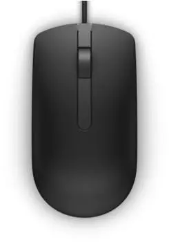Dell MS116 optische Maus, kabelgebunden, schwarz (570-AAIR)