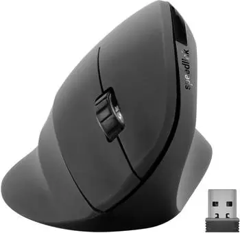 Speedlink Piavo Wireless Vertical Mouse schwarz, gummiert, USB (SL-630019-RRBK)