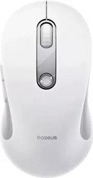 Baseus F02 Ergonomic 2.4G Mode Wireless Mouse, wei&szlig;/grau, USB (B0203302)