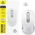 Baseus F02 Ergonomic 2.4G Mode Wireless Mouse, weiß/grau, USB (B0203302)