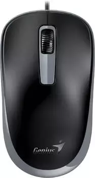 Genius DX-125S Wired Silent Optical Mouse schwarz/grau, USB (31010027401)