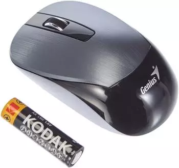 Genius NX-7015 V2 Wireless BluEye Mouse Iron Grey grau/schwarz, USB (31030019400)