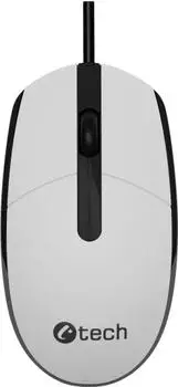 C-Tech WM-10W Wired Mouse wei&szlig;/schwarz, USB