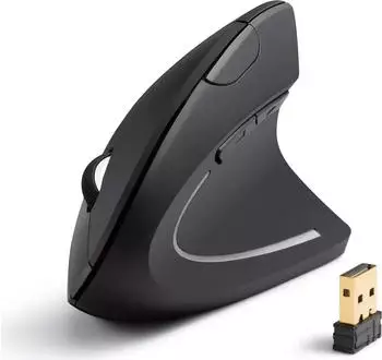 Anker A7852 Wireless Vertical Ergonomic Mouse, schwarz, USB (A7852011)