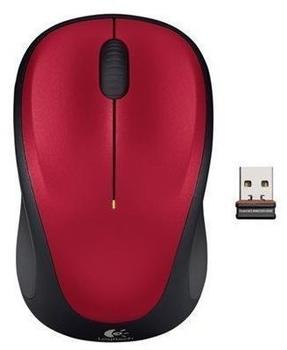 Logitech LGT-M235R, RF Wireless, optisch Büro, Schwarz, Rot, USB, Nano