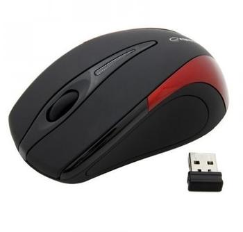 Esperanza EM101R Wireless Optical Mouse schwarz/rot