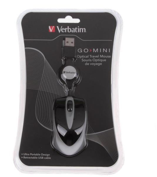 Verbatim Mini Travel Mouse Optical USB PS/2 Combo (49003)