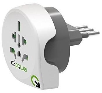 Q2 Power q2power Universal Weiltreiseadapter Reisestecker Netzstecker - World nach IT