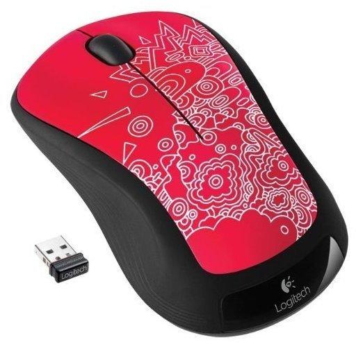Logitech M325 Wireless Mouse Red Topography (910-003029)