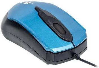 Manhattan Edge Optical Mouse blau/schwarz (177801)