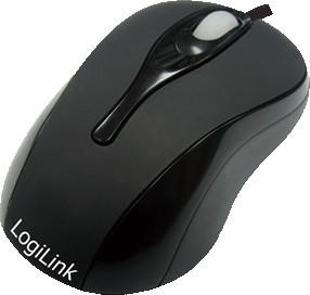 LogiLink Optische Mini USB LED Maus (schwarz)