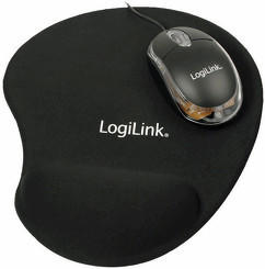 LogiLink ID0039 Maus optisch USB mit Gel Mauspad Set