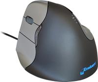 Evoluent Vertical Mouse 4 VM4L Ergonomische Maus USB Optisch Grau, Silber 6 Tasten