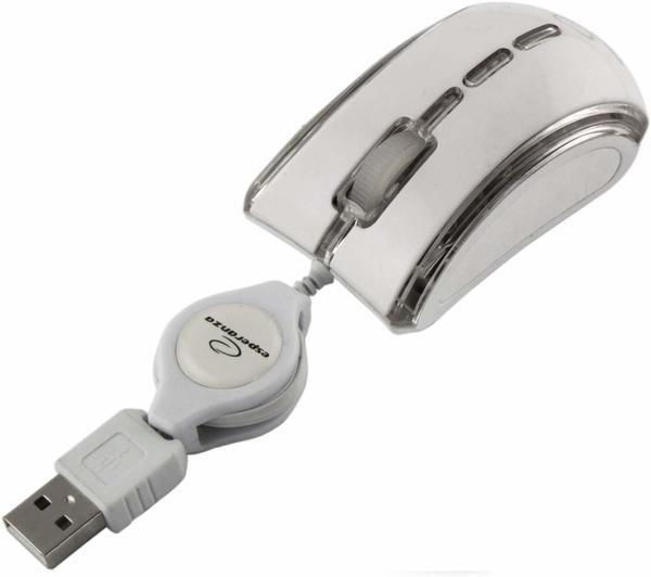 Esperanza EM109W USB Optisch 800DPI Ambidextrös Weiß Maus