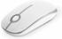 Jelly Comb Kabellose Maus, Jelly Comb 2.4G Maus Schnurlos Wireless Kabellos Optische Maus mit USB Nano Empfänger für PCTabletLaptop und WindowsMacLinux (Weiß und Silber)